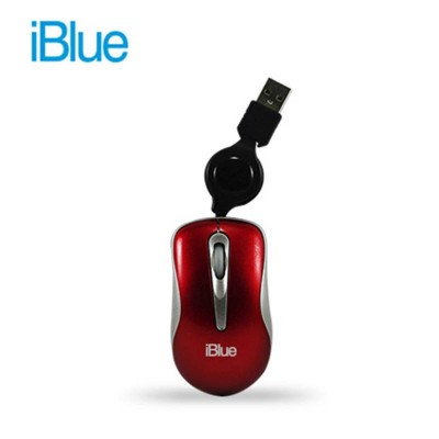 MINI MOUSE RETRACTIL IBLUE XMK- 977-BK  RD / BL