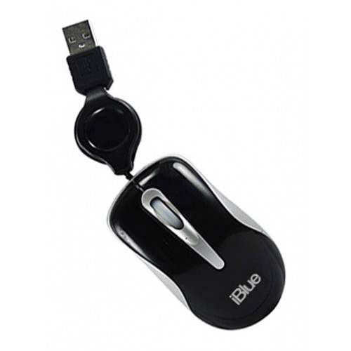 MINI MOUSE RETRACTIL IBLUE XMK- 977-BK  RD / BL