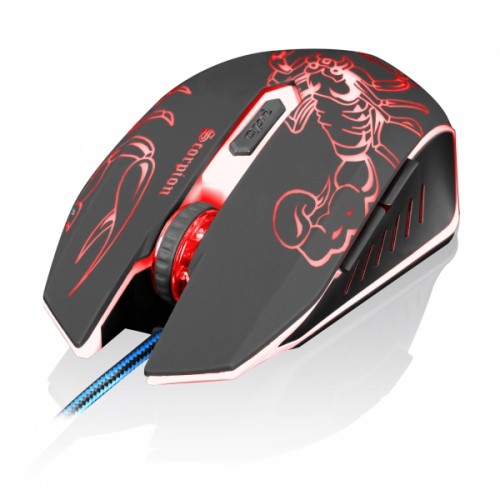 MOUSE OPTICO ALAMBRICO GAMER MICRONICS SCORPION MIC M660