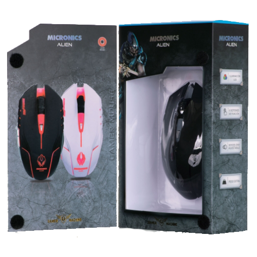 MOUSE GAMER INALAMBRICO MICRONICS ALIEN - MIC M834WL