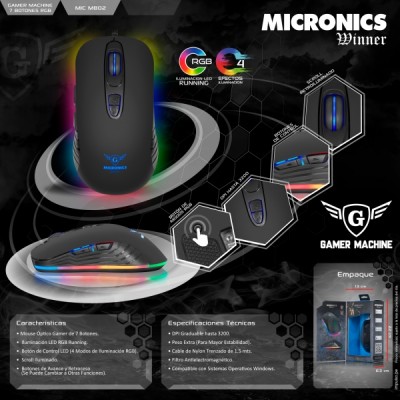 Mouse Gamer WINNER - MIC M802 Micronics