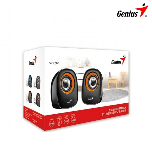 PARLANTE GENIUS SP-Q160 USB POWER 6W IRON GREY/BLACK
