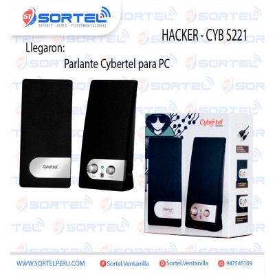 PARLANTE MULTIMEDIA CYBERTEL HACKER - CYB S221