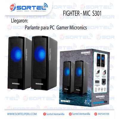 PARLANTE MICRONICS FIGHTER - MIC S301PARA PC