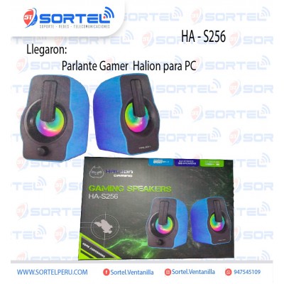 PARLANTE HALION HA-S256 GAMER RGB