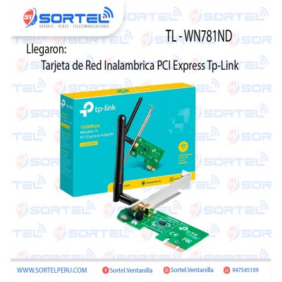 Adaptador Inalámbrico PCI Express N 150Mbps Tp-link TL-WN781ND